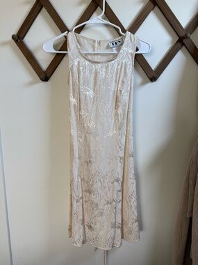 Cream Floral Slip Dress